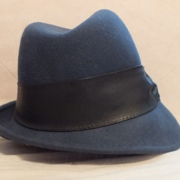 Scala Collection 100% Wool Dark Blue Hand Stitched - Picture 1 of 6